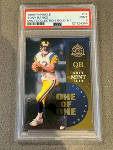 1998 Pinnacle Mint Collection Gold 1/1 (one of one) #17 Tony Banks PSA MINT 9 - Picture 1 of 2