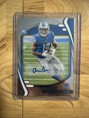 2021 Panini Absolute Signature Rookies #131 Amon-Ra St. Brown RC AUTO Lions - Image 1 of 2