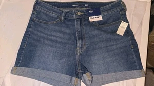 Old Navy Damenjeans Shorts Größe 10 Bündchen unten mittlerer Bund - Bild 1 von 8