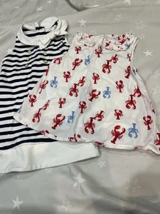 Size 4T Janie and Jack nautical dress and lobster shirt - Picture 1 of 6