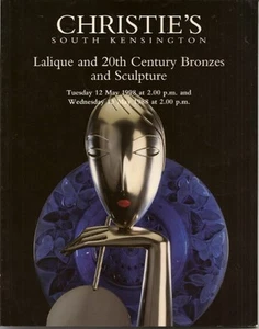 CHRISTIE’S LALIQUE Glass 20C Bronzes Sculptures Auction Catalog 1998 - Picture 1 of 1