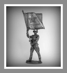 ⭐Estatuillas de acción Soldado soviético con estandarte Segunda Guerra Mundial Segunda Guerra Mundial 54 mm⭐ - Imagen 1 de 2