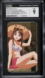 2001 Naru Narusegawa Anime Phone Card Love Hina Gold CGC 9 Mint - Picture 1 of 2