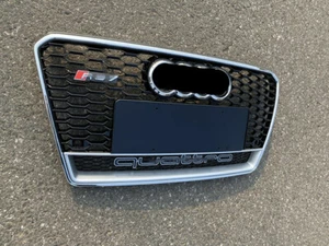 Für Audi A7 2011-2015 RS7 Stil Kühlergrill Wabengrill Front Grill Schwarz - Bild 1 von 3