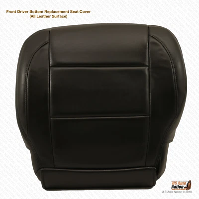 2011 2012 2013 DRIVER Bottom Replacement LEATHER Cover For Nissan Armada BLACK - Image 1 of 4