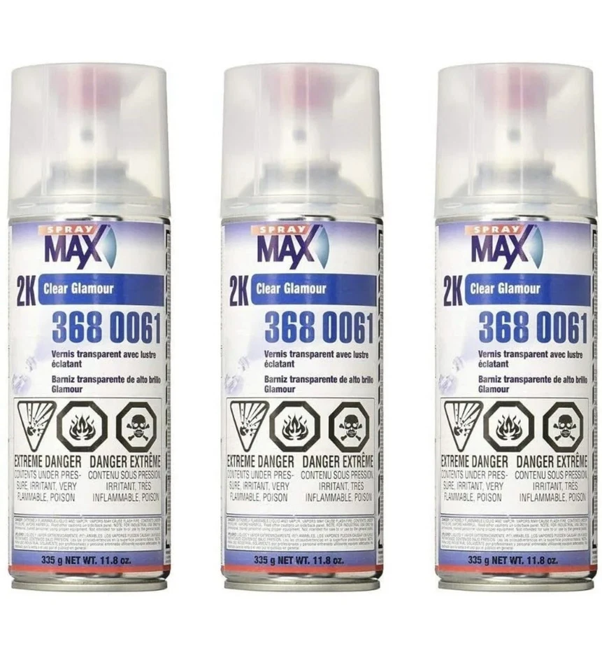 USC SprayMax 2K Glamour High Gloss Aerosol Clear (3 Pack) - Image 1 of 1
