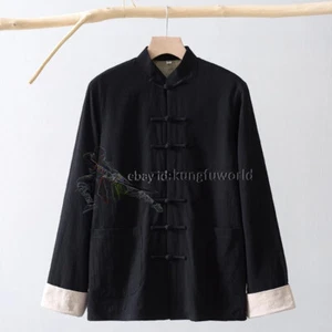 Warm Winter Casual Wear Kung fu Jacket Tang Suit Wing Chun Tai Chi Uniforms - Picture 1 of 17