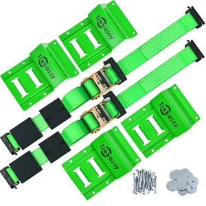 Wheel Chock Tie Down Kit Ultimate Heavy Duty Trailer Tire Straps System ATV UTV - Picture 1 of 8