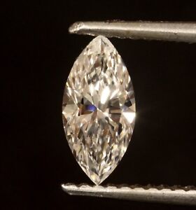 GIA loose certified .71ct SI2 F Marquise cut diamond vintage estate Natural