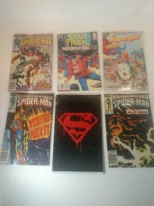 Marvel DC Comic Book Lot Spiderman Superman #75 Supergirl Star Trek Vintage - Picture 1 of 8