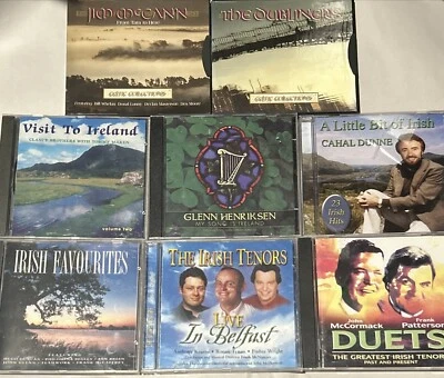 Lot 8 CDs By Celtic Ireland Singers & Artists Irish Music Tenors Folk Classical - Image 1 of 4