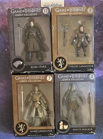 GAME OF THRONES Figure Lot (4) FUNKO Legacy Tyrion Jaime Robb White Walker NIB Cover