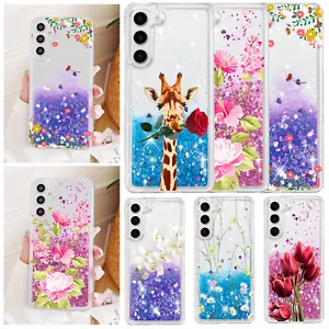 Custodia glitter Bling per Samsung Galaxy A16 A06 A36 S25 S24 FE cover telefono stampata - Foto 1 di 47