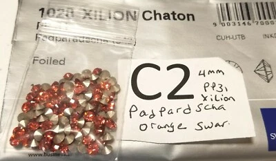 De colección Cristal 4mm Swarovski Estrás Punta Trasera Vidrio Joyería Artesanal Reparación #2010 Foto 1 de 3