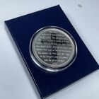 Round 1 Oz .999 Fine Silver Lord's Prayer Cross, Encapsulated With Gift Box.