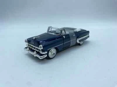 MODELLINO AUTO CHEVROLET BELAIR 1954 BLU - EDICOLA - SCALA 1:32 "NO BOX" DIECAST - Immagine 1 di 4