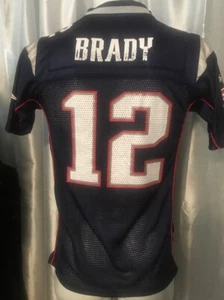 Tom Brady New England Patriots NFL Football Home Jersey Youth L Reebok On Field - Picture 1 of 12