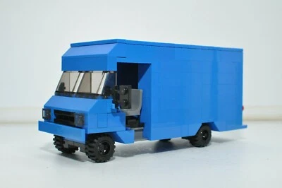 Camión de Caja SWAT Police Azul Modelo Personalizado Compatible y Construido con Ladrillos LEGO® Foto 1 de 3