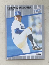 1989 Fleer - #76 Fernando Valenzuela Los Angeles Dodgers