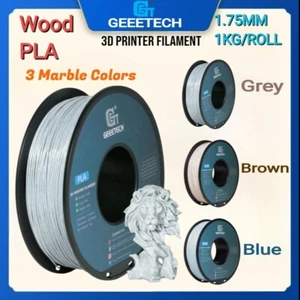 Geeetech 3D Printer PLA Filament 1KG 1.75mm Gray/Blue/Purple Marble Color UK - Picture 1 of 13