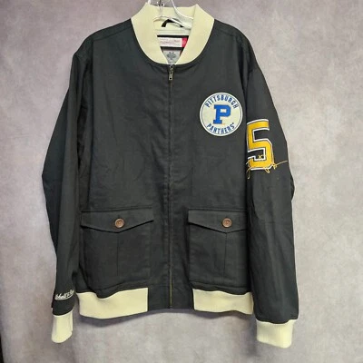 NWT Mitchell & Ness Pittsburgh Panthers Louis Riddick Cotton Twill Jacket Men L - Image 1 of 4