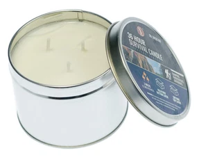 3 Pack of 3 Wick Cooker Candle Can 36 Hour Emergency Stove Camping Survival Kit - Picture 1 of 3