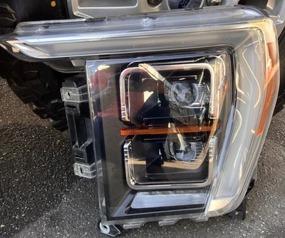 很好! 2021 2022 2023 福特 F150 左驱动器侧灯全 LED 原始设备制造商 — 第 1/4 张图片