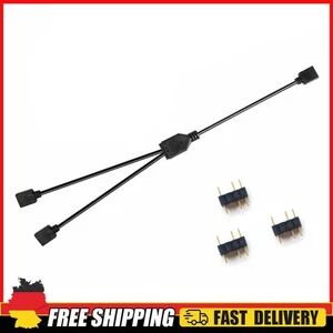 ARGB-Verlängerungskabel-Adapter, RGB-Splitterkabel für Motherboard (5 V, 3-polig - Afbeelding 1 van 8