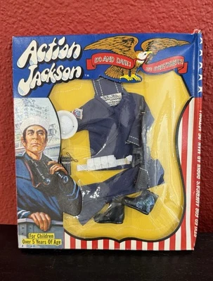 1971 MEGO Action Jackson (#1103) NAVY SAILOR Outfit Uniform - NIP / Nice! - Image 1 of 4
