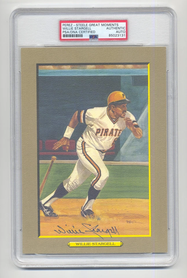 WILLIE STARGELL PSA/DNA SIGNED  PEREZ STEELE GREAT MOMENTS CARD - Image 1 of 1