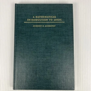 Mathematical Introduction to Logic by Herbert B. Enderton VG 1972 Hardcover - Imagen 1 de 14