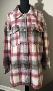 Spoon Jeans Jacket Size 1X Plus Size Plaid Faux Fur Shacked - Picture 1 of 10