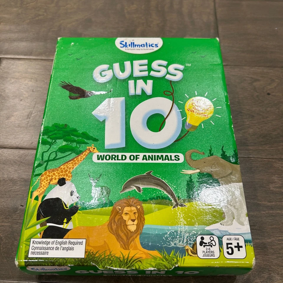 Skillmatics Guess in 10 World of Animals Card Game - Image 1 of 3