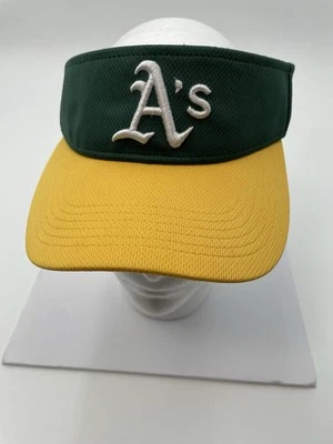 OC Sports MLB Oakland A's Visera Ajustable Gorra Verde Amarillo Correa Trasera Nuevo sin Etiquetas Foto 1 de 4