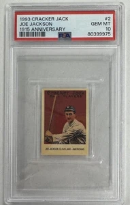 1993 CRACKER JACK 1915 ANNIVERSARY #2 JOE JACKSON PSA 10 80399975 - Picture 1 of 2