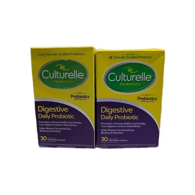 (2) Probiótico diario digestivo Culturelle 30 cápsulas cada una. Exp: 01/2027+ Foto 1 de 4
