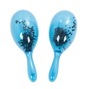 Percussion Plus transparent maracas - Blue sparkle - Picture 1 of 3