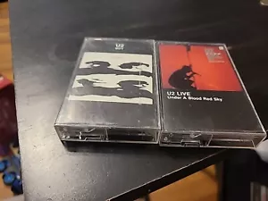 Set Of 2 U2 Cassette Tapes Boy And Under A Blood Red Sky - Picture 1 of 3