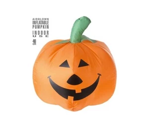 HALLOWEEN DEKO AUFBLASBAR MIT GEBLÄSE KÜRBIS 46 CM NEU OVP - Bild 1 von 1