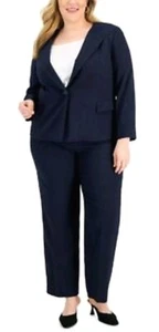 Le Suit Business Indigo 2 Piece Set Women's Size 14W NEW (Read Measurements) - Picture 1 of 15