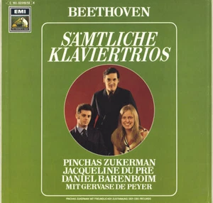 5LP BEETHOVEN Complete Piano Trios DU PRE ZUKERMAN BARENBOIM EMI C163-2046 Gold - Picture 1 of 3