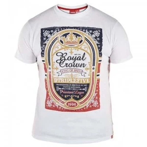 NUOVA D555 Red by Duke T-Shirt Roderick Uomo, Bianco - M - Foto 1 di 6