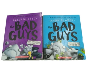 2 Lot The Bad Guys Collection The Bad Guys Series (Books 3 & 4) By Aaron Blabey - Imagen 1 de 10