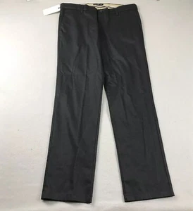 Dockers Pants Mens 36X32 Black Signature Khaki Straight Comfort Flex Slim NWT - Picture 1 of 13