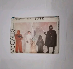 #7772 Star Wars Costumes Sewing Patterns Size Large 1981 McCall's - Picture 1 of 3