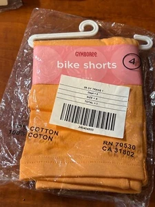 NEW Gymboree ORANGE Girls* SZ 4 * BIKE SHORTS - Pants - NEW WITH TAGS - Picture 1 of 3