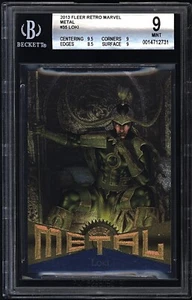 2013 Fleer Retro Marvel Metal #35 LOKI BGS 9 POP 1 no others graded - Picture 1 of 2