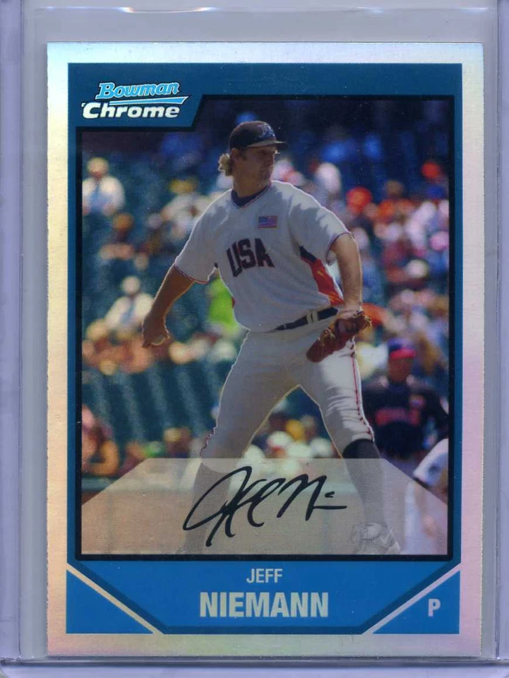 JEFF NIEMANN 2007 Bowman Draft CHROME REFRACTOR #BDPP83 - DEVIL RAYS - Image 1 of 1