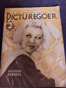Vintage PICTUREGOER Magazine 29 JULY 1933 Glenda Farrell Cover Ben Lyon - Picture 1 of 14