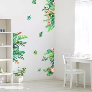 PLIGREAT 12 Pcs Tropical Plants Wall Stickers Peel and Stick Wall Decals Life... - Picture 1 of 7